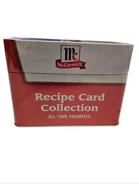 McCormick Recipe Card Collection All-Time Favorites Tin